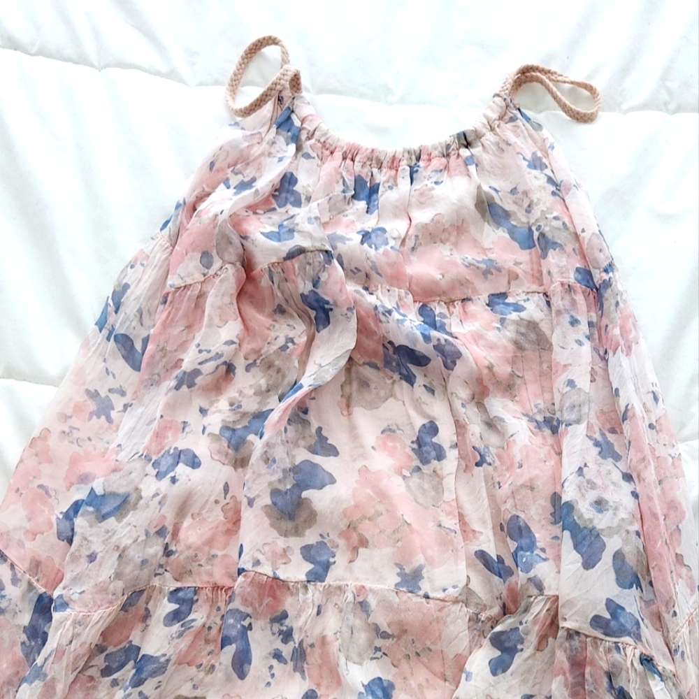 Flowy Silk Dress Elena Baldi Size S